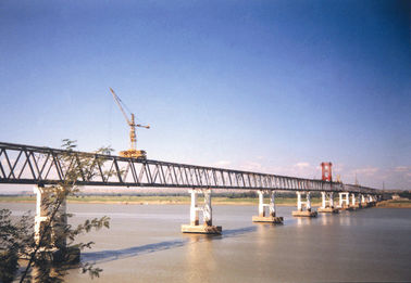 Performance Steel Truss Temporary Pedestrian Bridge with Paint Surface