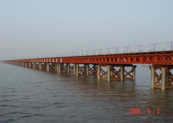 Prefab Bailey Portable GB 30ft Steel Structure Bridge