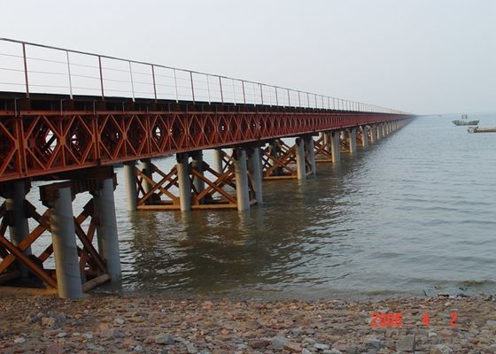 Steel Girder Bailey Bridge Q345 Modular Emergency Bridges