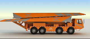 Cầu cơ giới 60 tấn dài 21 mét có điều khiển từ xa và cường độ lao động thấp cho cứu hộ khẩn cấp nhanh chóng