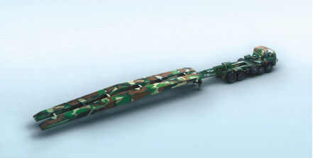 Thiết bị cứu hộ khẩn cấp Cây cầu cơ khí dài 21m với tải trọng theo dõi 60t Capacity and remote control operation for deployment